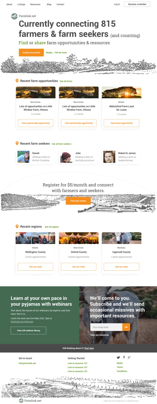 FarmLINK — connecting farmers without successors to people looking for land