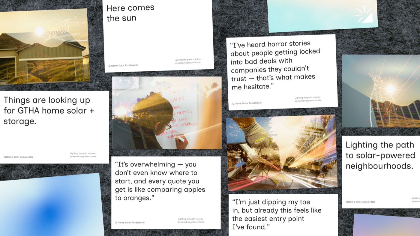Home Solar Accelerator — partner postcards